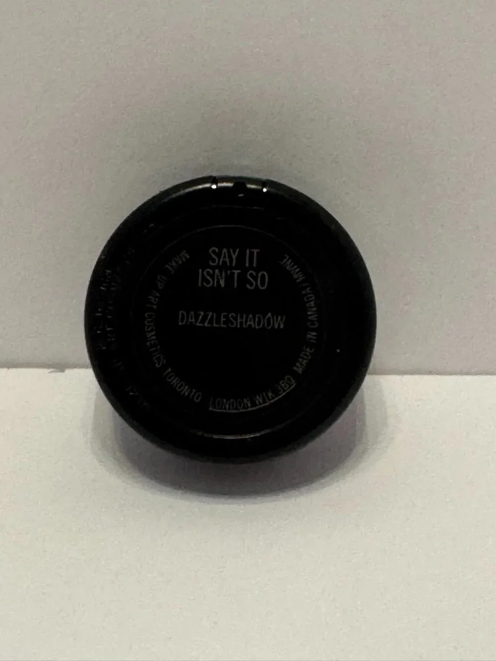 MAC Say It Isn't So Dazzleshadow Eye Shadow Single Dark Grey Glitter Pot New